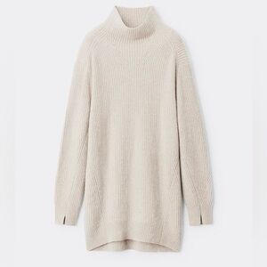Rag & Bone Cashmere Pierce Turtleneck Sweater / Tunic Dress in Ivory Size Small